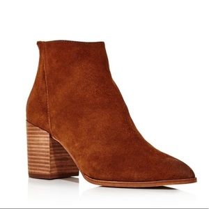 AQUA Women's Dante Pointed Toe Leather Booties